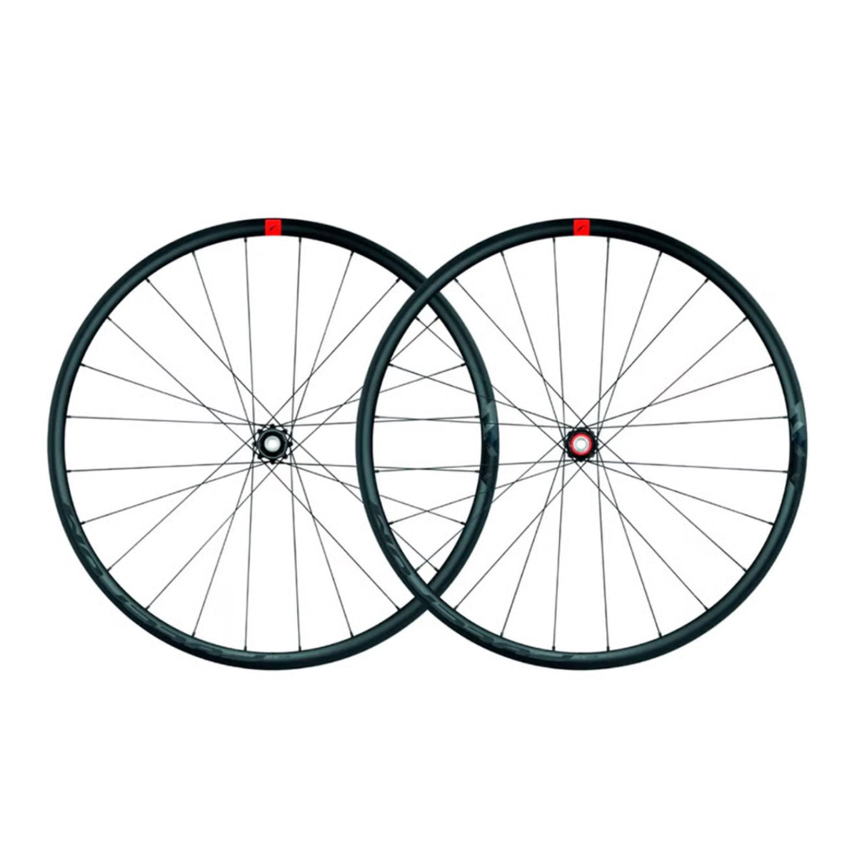 Ruote Fulcrum Racing 500 DB per freni a disco con cerchio asimmetrico in alluminio.