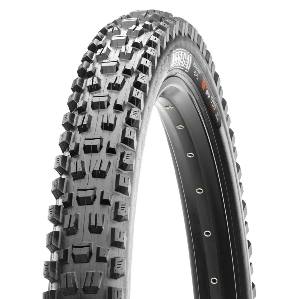 Copertone Maxxis Assegai dettaglio tassellatura alta per Downhill