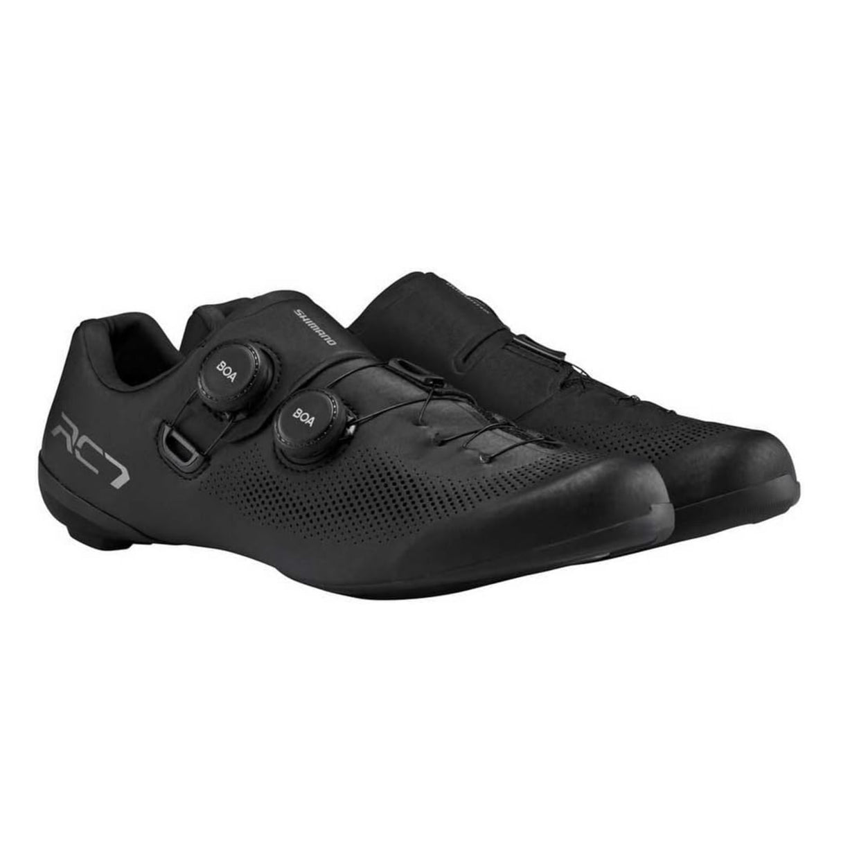 Scarpe Shimano RC703 dettaglio chiusura BOA e suola carbonio