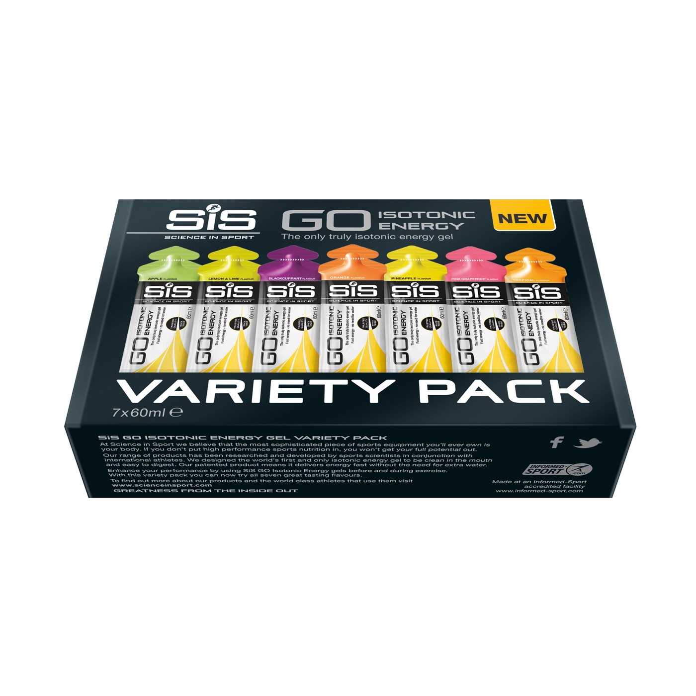 Gel Isotonoci Sis Go Energy Variety Pack 7 Isotonic Gel