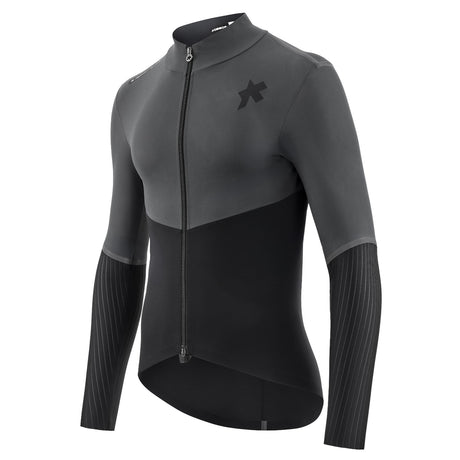 Giacca Assos Equipe RS Alleycat Shell Jacket S11 tessuto riflettente Silver Haze.