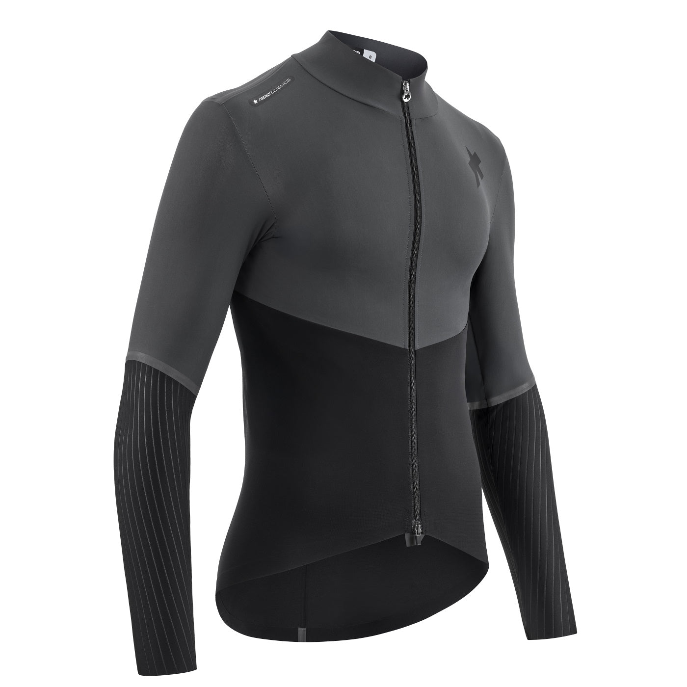 Giacca Assos Equipe RS Alleycat Shell Jacket S11 tessuto riflettente Silver Haze.
