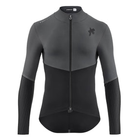Giacca Assos Equipe RS Alleycat Shell Jacket S11 tessuto riflettente Silver Haze.