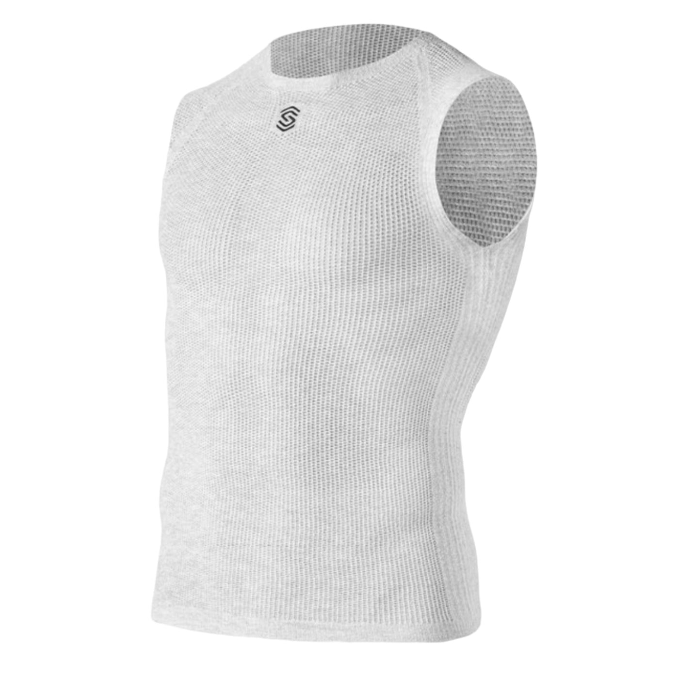 Maglia intima estiva Silverskin Primo senza maniche (smanicata) Pearl Grey, base layer tecnico per ciclismo e running.