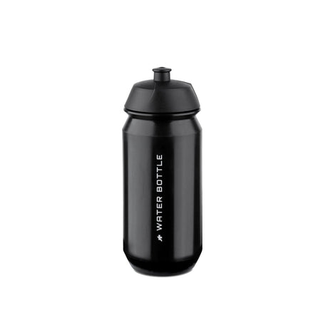 Borraccia Assos Signature 500ml in materiale flessibile nero.
