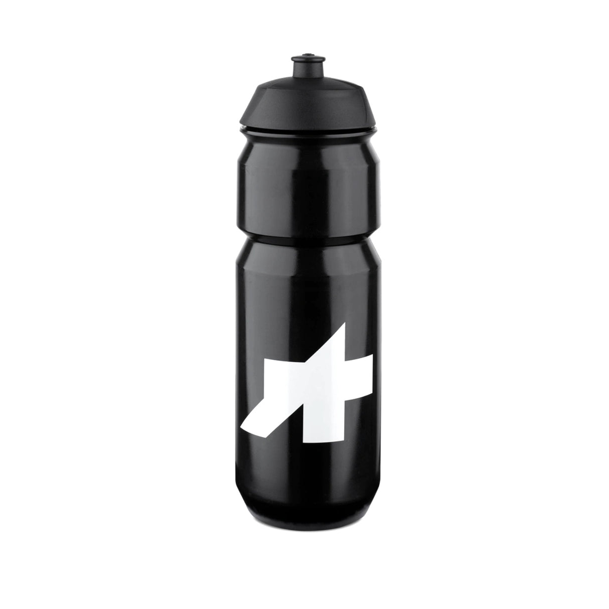 Borraccia Assos Signature 750ml in materiale flessibile nero.