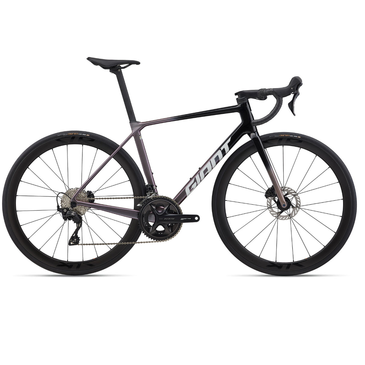 Bici da corsa Giant TCR Advanced Pro 2 dettaglio cockpit integrato e telaio aero.