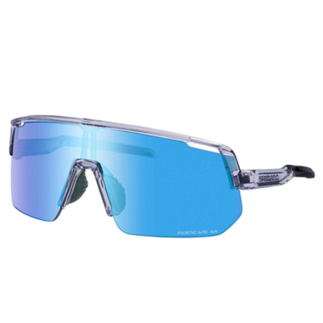 Occhiali Shimano Technium L Grigio Minerale dettaglio montatura Rilsan e nasello reversibile